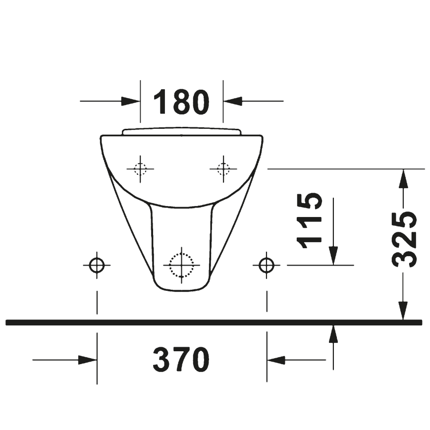 Duravit 22371500002 - sienas piestiprināmais bide D-CODE, keramika, glancēta balta