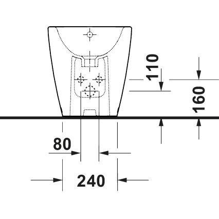 Duravit 2294100000 - Brīvi stāvošs bidē D-NEO keramika/spīdīga balta