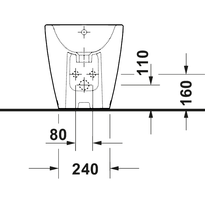 Duravit 2294100000 - Brīvi stāvošs bidē D-NEO keramika/spīdīga balta