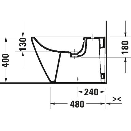 Duravit 2294100000 - Brīvi stāvošs bidē D-NEO keramika/spīdīga balta