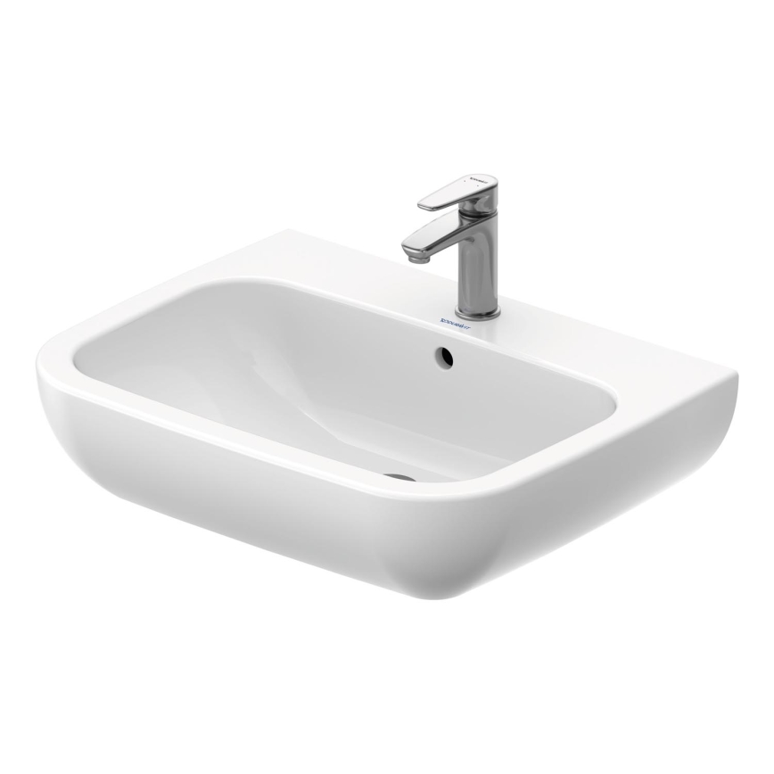 Duravit 23106500002 - Sienas piestiprināma izlietne D-CODE 65x50 cm keramika/spīdīgi balta