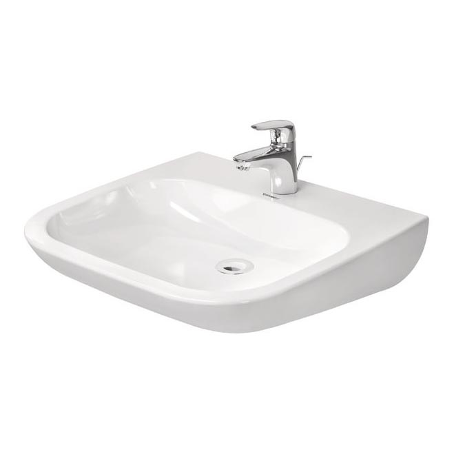 Duravit 23136000002 - Piekarināmā izlietne D-CODE 60x55 cm keramika/spīdīgi balta