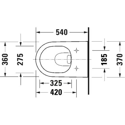 Duravit 29030900212 - karājamais WC bez apmales D-CODE, keramika / spīdīgi balta