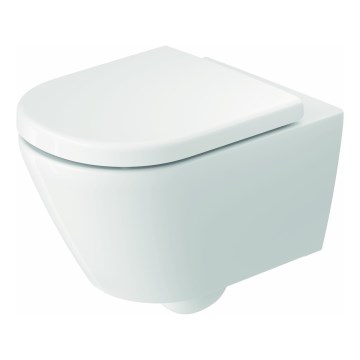 Duravit 49030900B2 - Piekaramais tualetes pods ar sēdekli D-CODE keramika/spīdīgi balta
