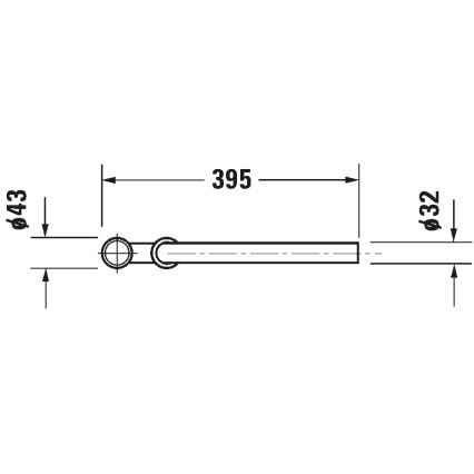 Duravit 50260000 - Izlietnes sifons UNIVERSAL spīdīgs hroms