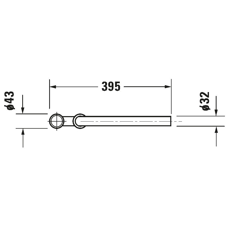 Duravit 50260000 - Izlietnes sifons UNIVERSAL spīdīgs hroms