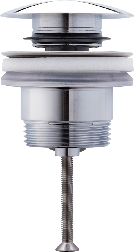 Duravit 50521000 - Uzspiežamais izlietnes aizbāznis PUSH-OPEN, diametrs 6,3 cm, spīdīgs hroms
