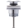 Duravit 50521000 - Uzspiežamais izlietnes aizbāznis PUSH-OPEN, diametrs 6,3 cm, spīdīgs hroms