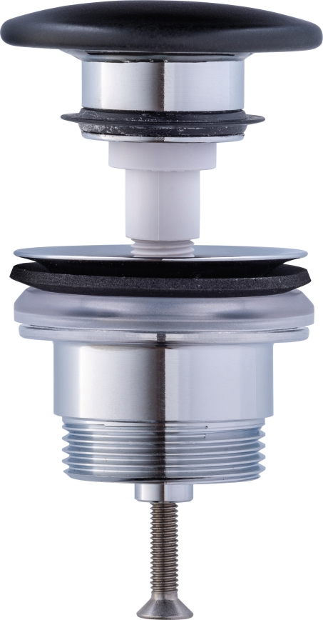 Duravit 50791300 - Izlietnes aizbāžnis PUSH-OPEN Ø 6,5 cm, matēts antracīts