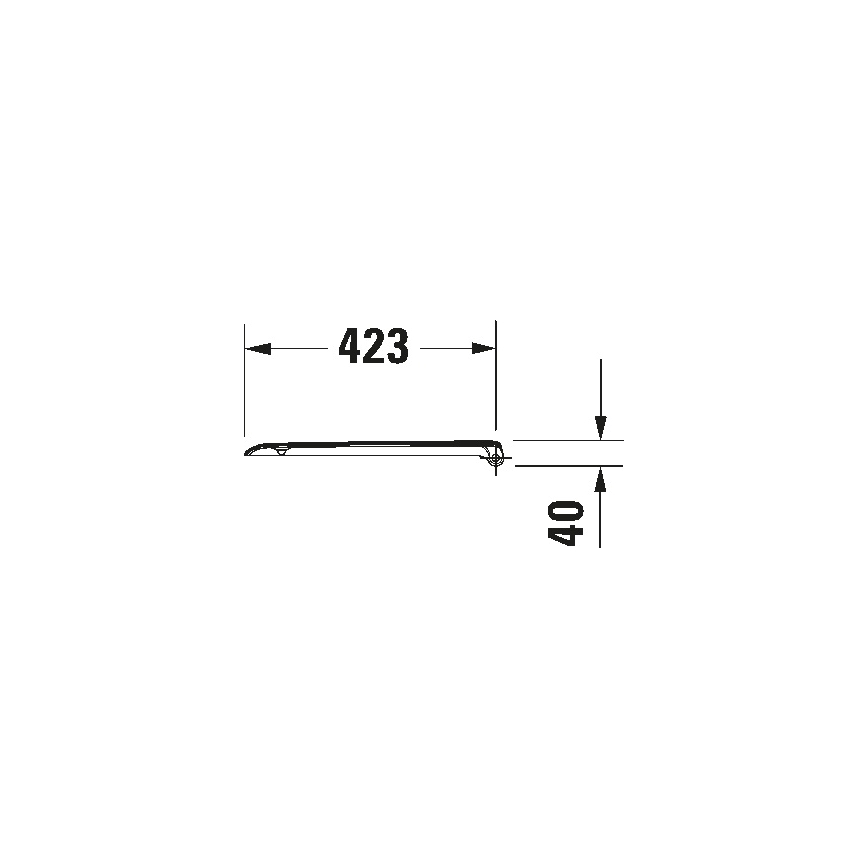 Duravit 67390099 - Tualetes sēdeklis SoftClose D-CODE 35x43,8 cm balts