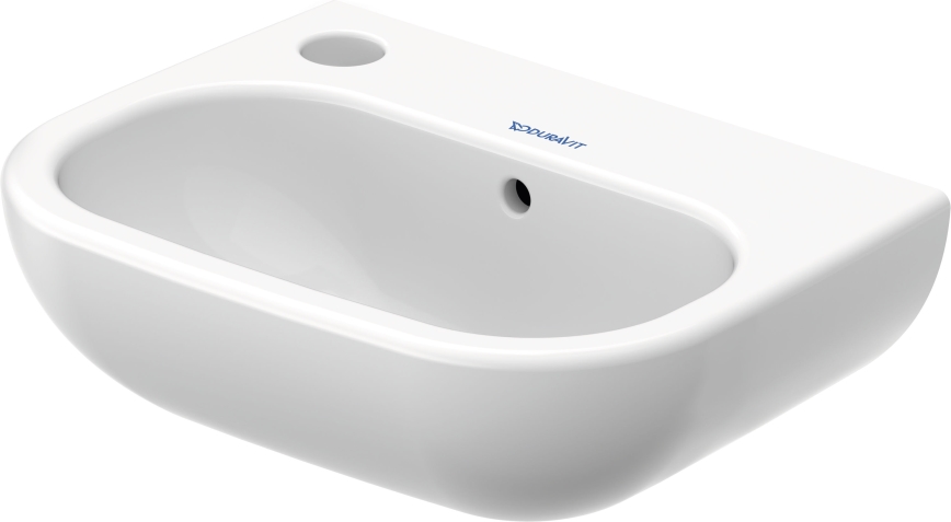 Duravit 7053600092 - Sienas piestiprināma izlietne D-CODE 36x27 cm keramika/glancēta balta