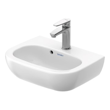 Duravit 7054500002 - Sienas piestiprināma izlietne D-CODE 45x34 cm keramika/spīdīga balta