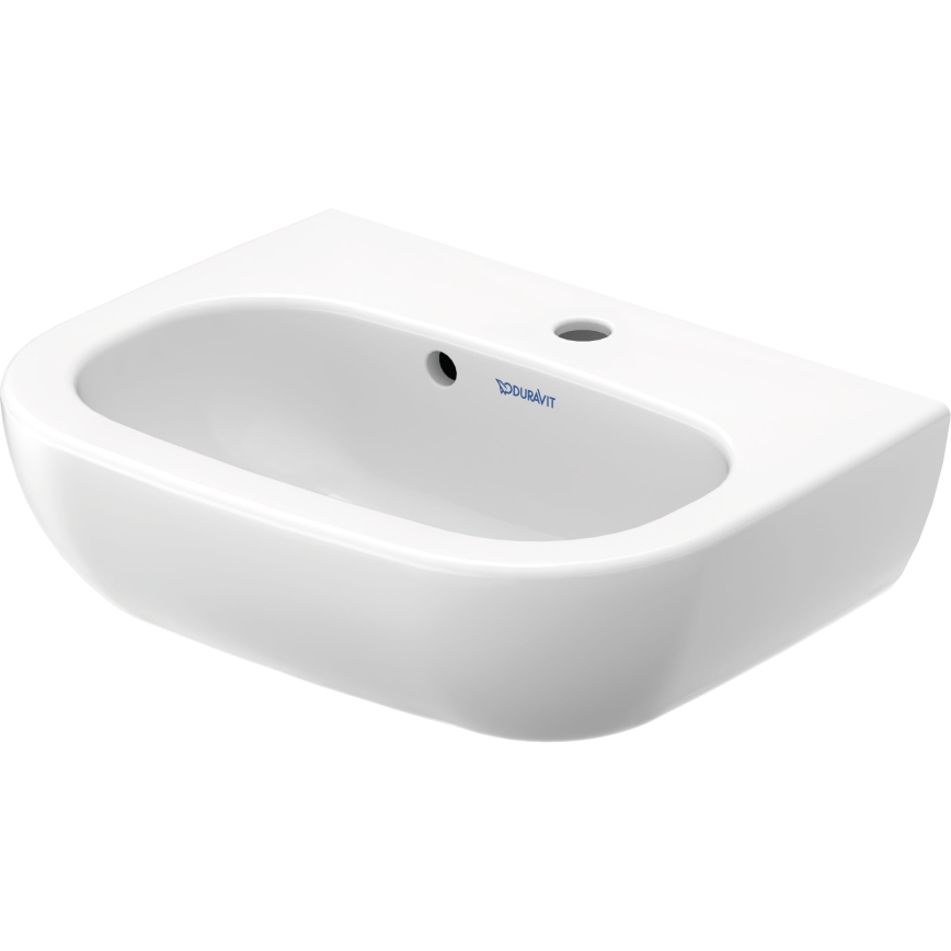 Duravit 7054500002 - Sienas piestiprināma izlietne D-CODE 45x34 cm keramika/spīdīga balta