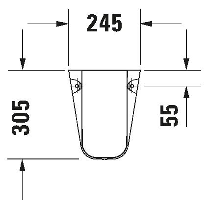 Duravit 8571800002 - Sifona pārsegs D-CODE 30x26,8 cm keramika/glancēta balta