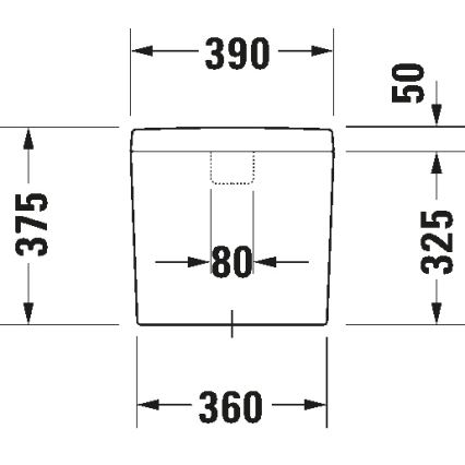Duravit 927000004 - WC skalošanas cisterna D-CODE 6/3l keramika/balta
