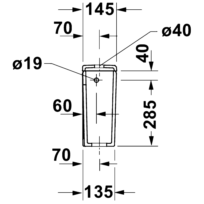 Duravit 9530000852 - Tualetes skalošanas cisterna D-CODE 4,5/3l keramika/balta