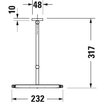 Duravit 99121000 - Sienas kosmētiskais spogulis D-CODE, spīdīgs hroms