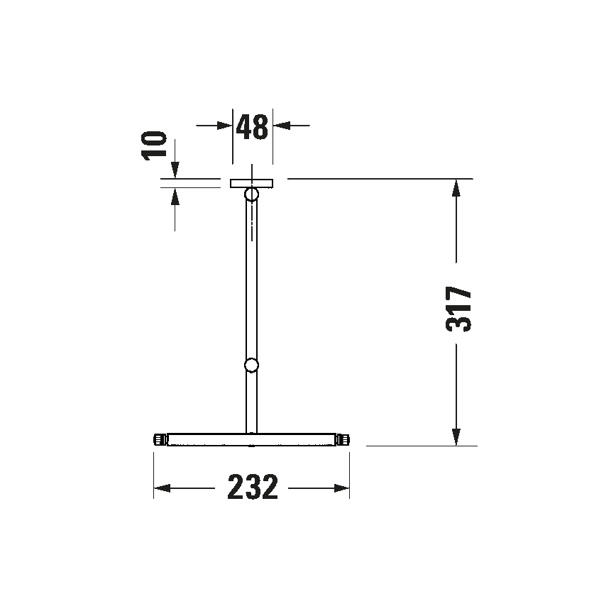 Duravit 99121000 - Sienas kosmētiskais spogulis D-CODE, spīdīgs hroms