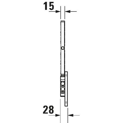 Duravit 99121000 - Sienas kosmētiskais spogulis D-CODE, spīdīgs hroms