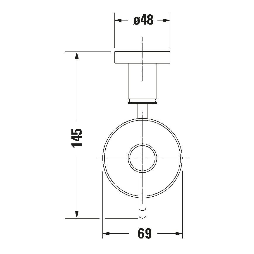 Duravit 99161000 -Sienas uzstādāms ziepju dozators D-CODE 390 ml pienbaltas krāsas stikls/spīdīgs hroms