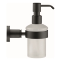 Duravit 99164600 - sienas ziepju dozators D-CODE 390 ml pienaini matēts stikls/matēta melna