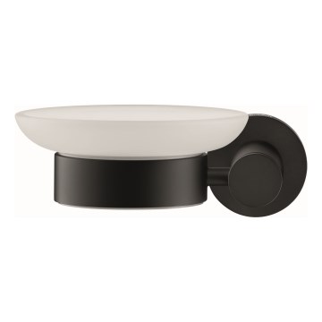 Duravit 99174600 - sienas ziepju trauks D-CODE, kreisais, matēts melns