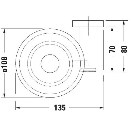 Duravit 99174600 - sienas ziepju trauks D-CODE, kreisais, matēts melns