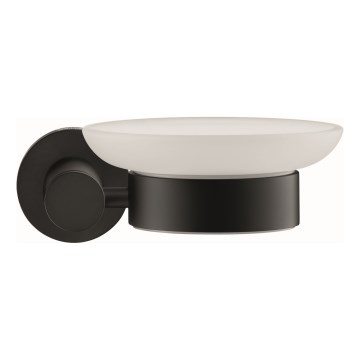 Duravit 99184600 - sienas uzstādāms ziepju turētājs D-CODE, labais, matēts melns