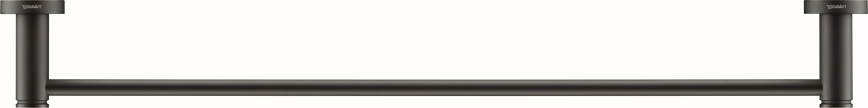 Duravit 99244600 - Sienas dvieļu turētājs D-CODE 64,5 cm, matēts melns
