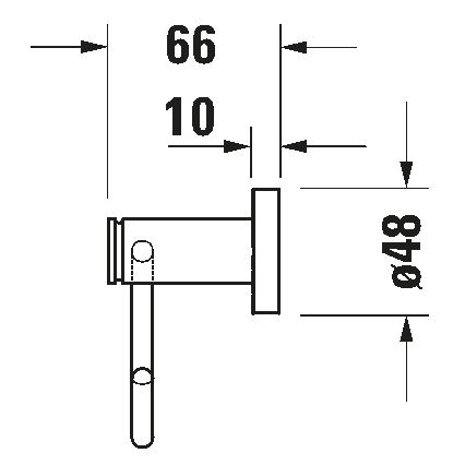 Duravit 99264600 - Tualetes papīra turētājs D-CODE, matēta melna