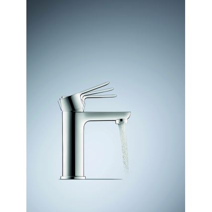 Duravit DC1023001010 - Izlietnes jaucējkrāns + klikšķa aizbāznis D-CODE spīdīgs hroms