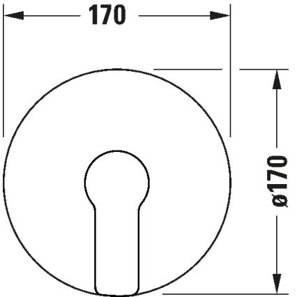 Duravit DC4210010046 - D-CODE dušas jaucējkrāns iebūvei, matēts melns