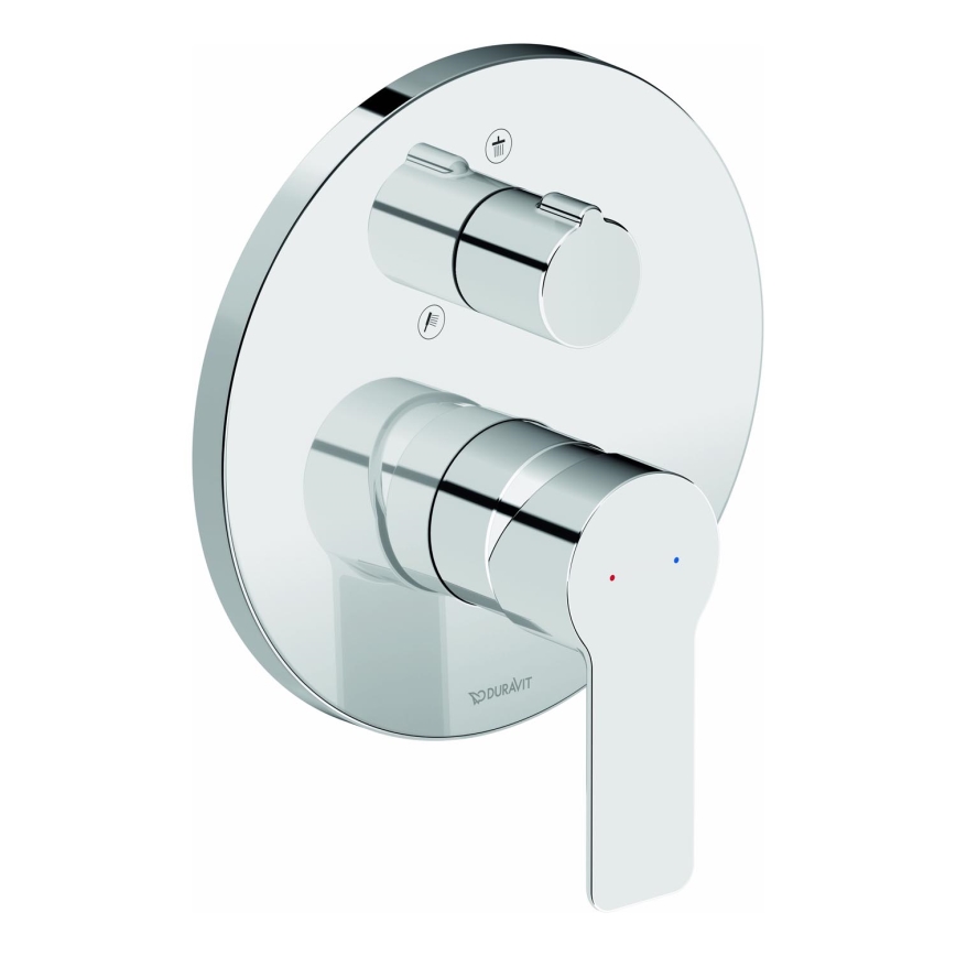 Duravit DC4210012010 - D-CODE dušas jaucējkrāns iebūvējamai uzstādīšanai, spīdīgs hroms