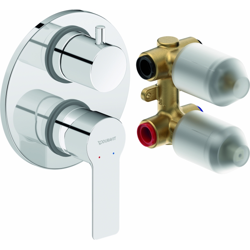Duravit DC5210008010 - D-CODE dušas jaucējkrāns slēptai montāžai, spīdīgs hroms