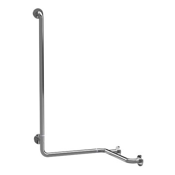 Dušas rokturis 66x118 cm, nerūsējošais tērauds/sudraba krāsa