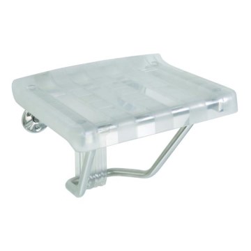 Dušas sēdeklis 38x46 cm, sudraba krāsā