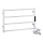 Dvieļu pakaramais 56x37 cm nerūsējošais tērauds/balts