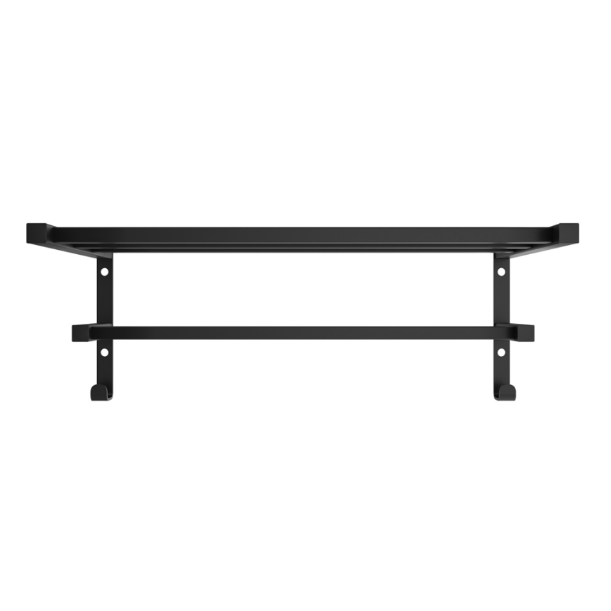 Dvieļu pakaramais vannas istabas radiatoram HF SHEFFIELD 52x25,6 cm melns