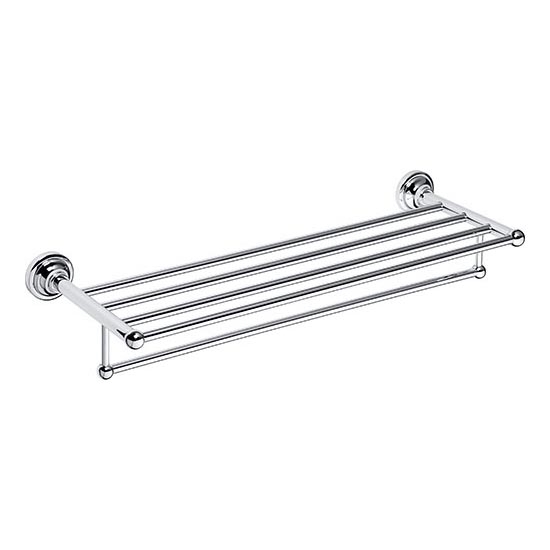 Dvieļu turētājs 66,5x12 cm sudraba krāsas