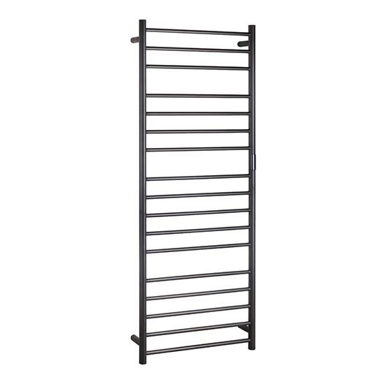 Dvieļu žāvētājs 60x168 cm nerūsējošais tērauds/melns