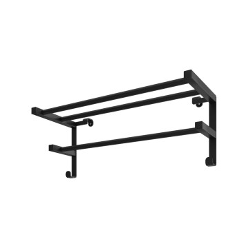 Dvieļu žāvētājs vannas istabas radiatoram HF SHEFFIELD 52x20,4 cm melns