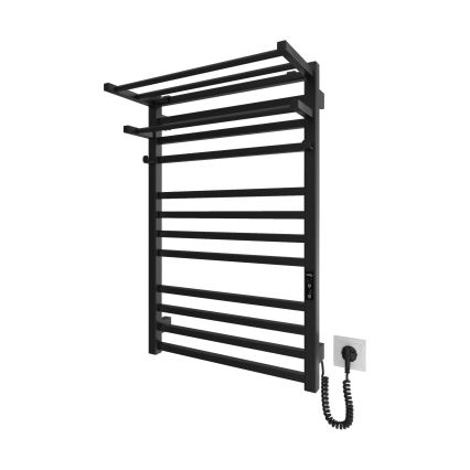 Dvieļu žāvētājs vannas istabas radiatoram HF SHEFFIELD 52x20,4 cm melns