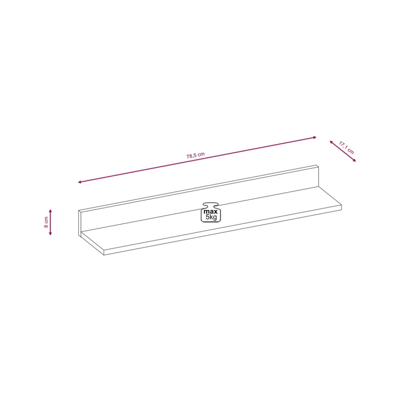 Dzīvojamās istabas sienas sekcija BRICK brūna/melna
