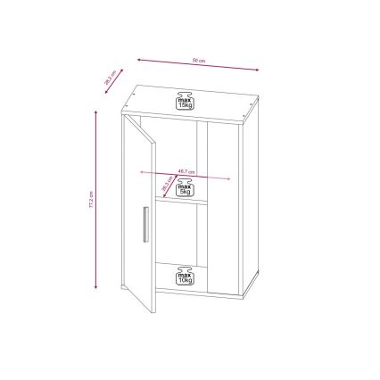 Dzīvojamās istabas sienas sekcija BRICK brūna/melna