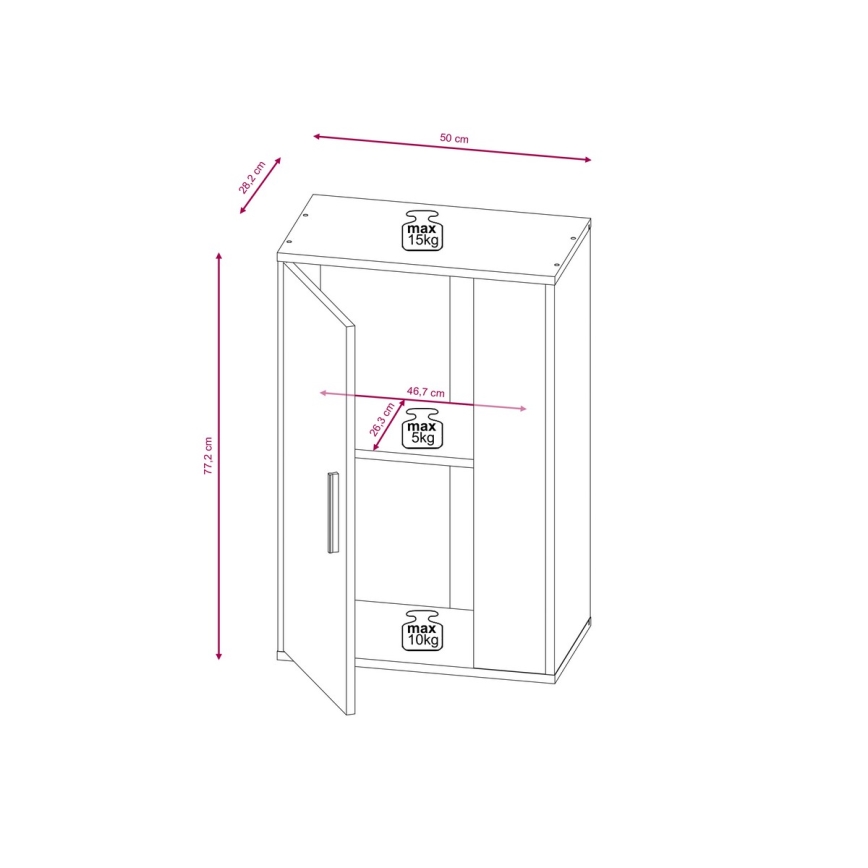 Dzīvojamās istabas sienas sekcija BRICK brūna/melna