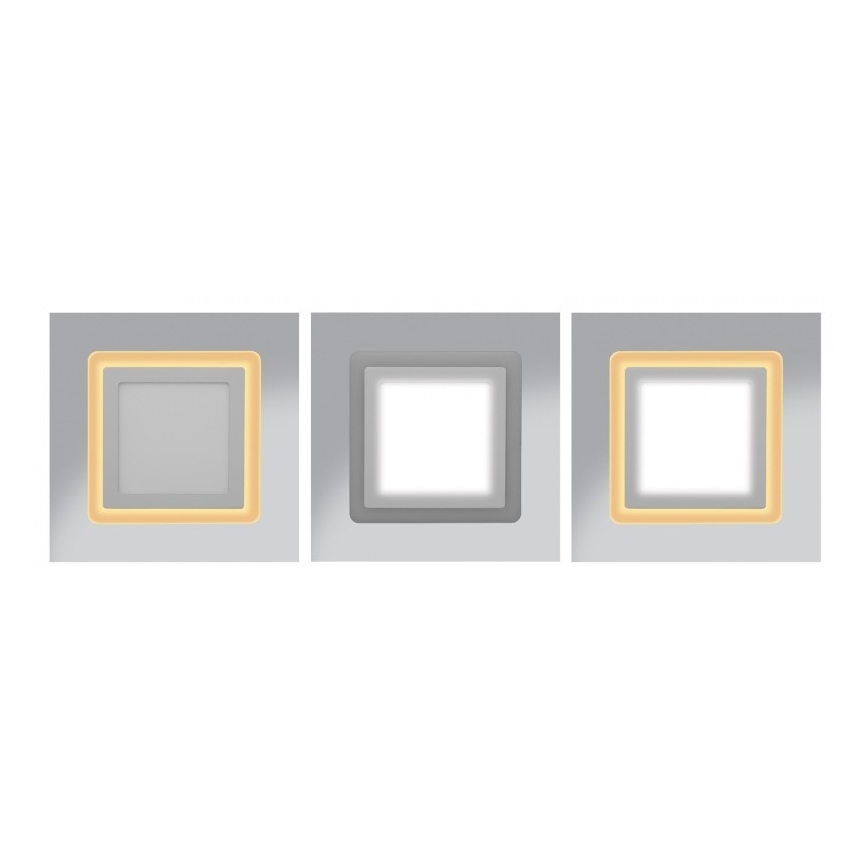 LED Piekaramo griestu gaismeklis DUO LED/12W/230V + LED/4W
