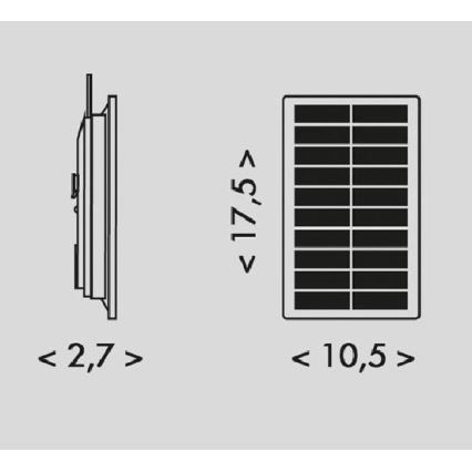 LED Saules enerģijas josla 3,7V 2400 mAh 5 m IP65