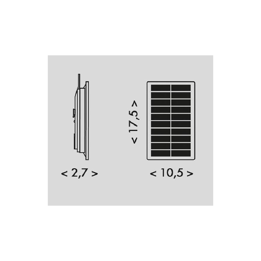 LED Saules enerģijas josla 3,7V 2400 mAh 5 m IP65