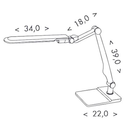 LED Aptumšojama galda lampa MATRIX LED/10W/230V