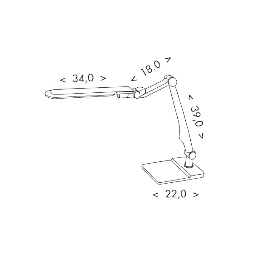 LED Aptumšojama galda lampa MATRIX LED/10W/230V